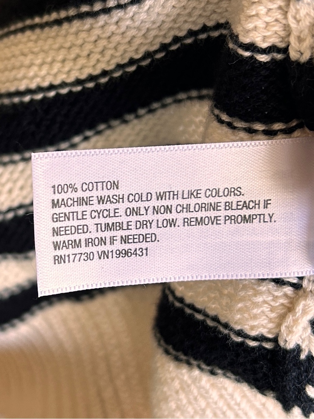 Universal Thread Black & White Striped Button-Front Cardigan NWOT X-Small - Picture 9 of 9